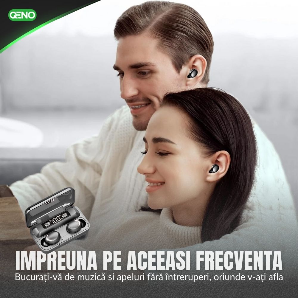 Casti Wireless Bluetooth, Qeno® ProWave F9