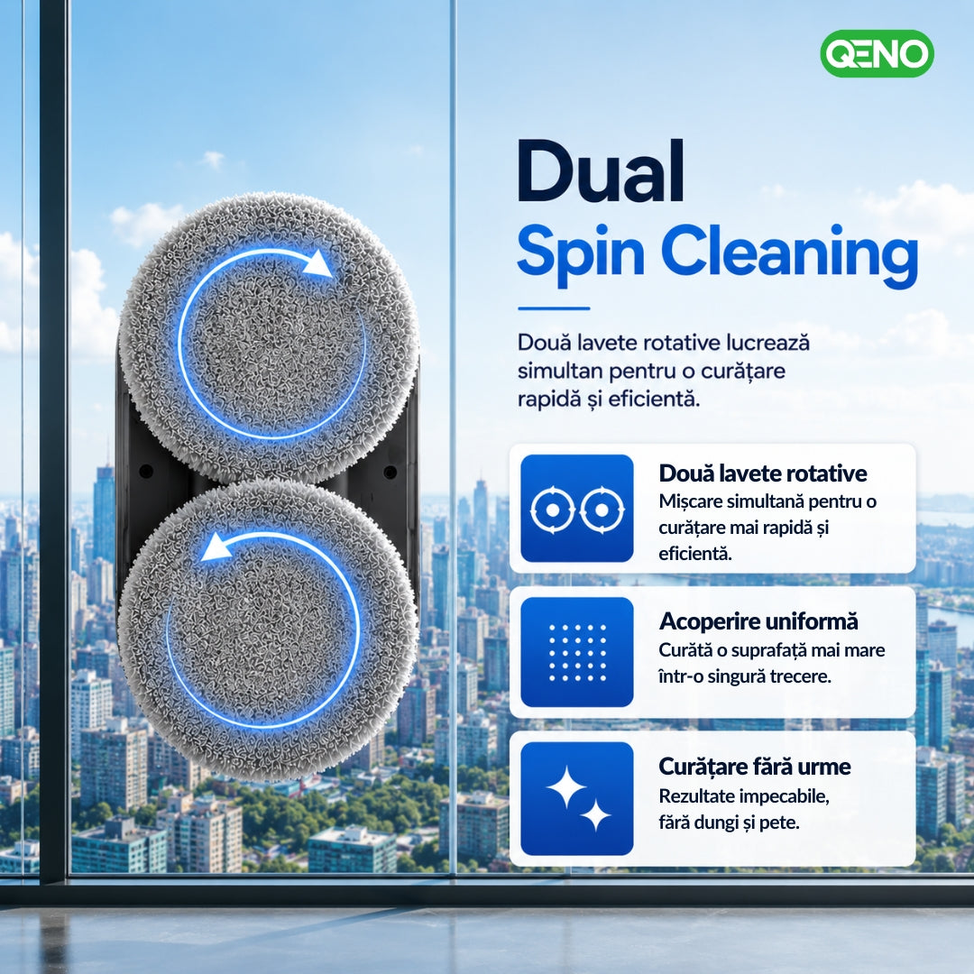 Robot inteligent de curatat geamuri QENO® ClearNOVATE 70 W