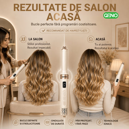 Uscator de par si ondulator 8in1 QENO® DRYMAZING Feon Profesional 1500W