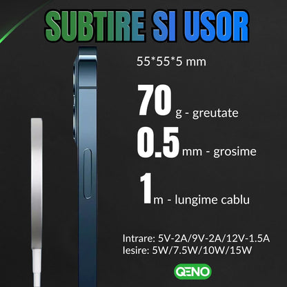 Incarcator Wireless MagSafe Magnetic Qeno® Resigilat
