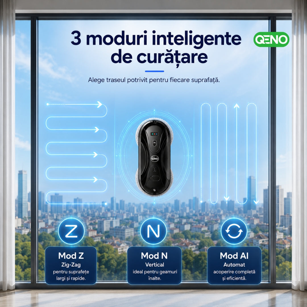 Robot inteligent de curatat geamuri QENO® ClearNOVATE 70 W