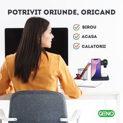 Incarcator Wireless 3in 1  Qeno® RESIGILAT