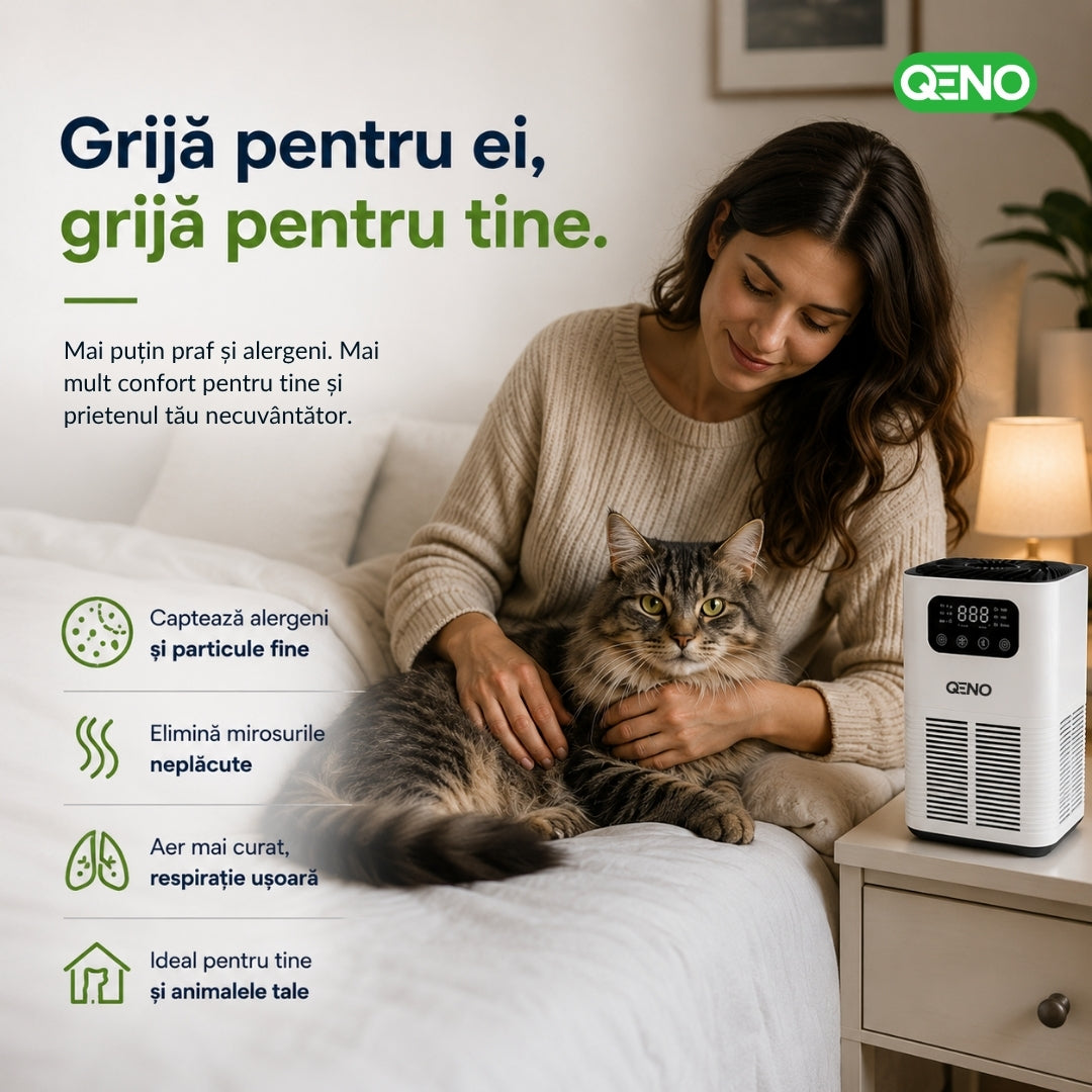 Purificator de aer Smart Filtrare 3in1 QENO® VENTRO