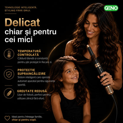 Uscator de par si ondulator 6in1 QENO® DRYVELLE Feon Profesional