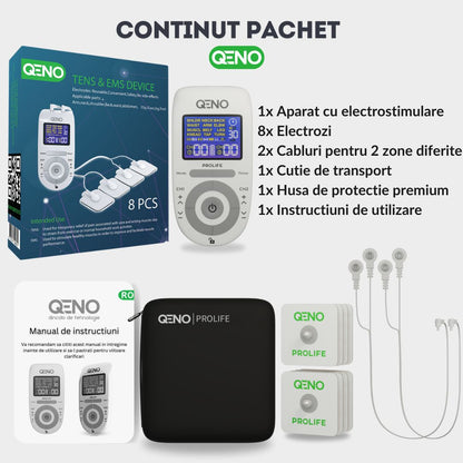 Aparat De Masaj Cu Electrostimulare Pentru Fizioterapie/Electroterapie QENO®