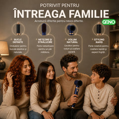 Uscator de par si ondulator 5in1 QENO® DRYZEE Feon Profesional 850W — poza 12