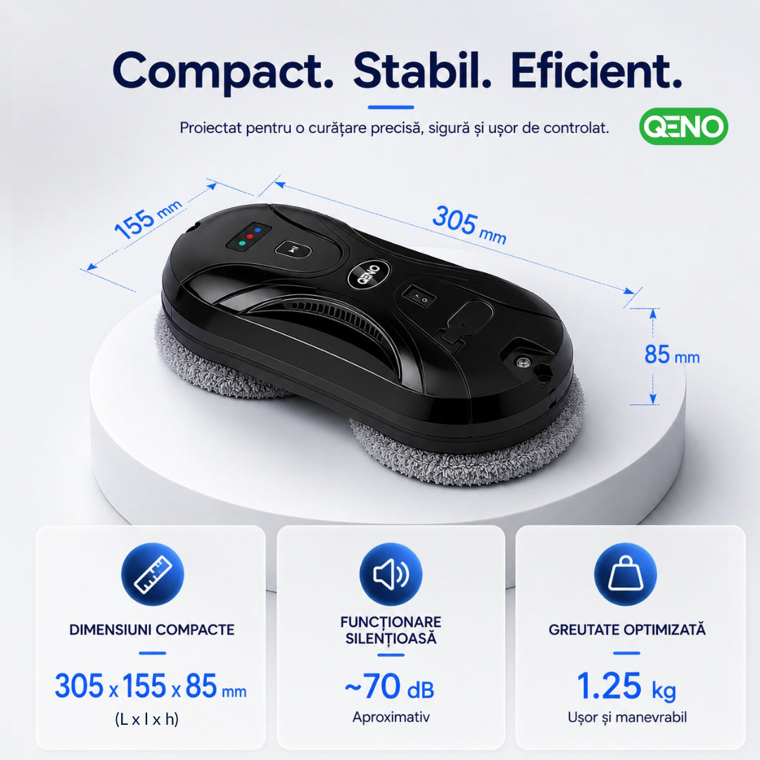 Robot inteligent de curatat geamuri QENO® ClearNOVATE 70 W