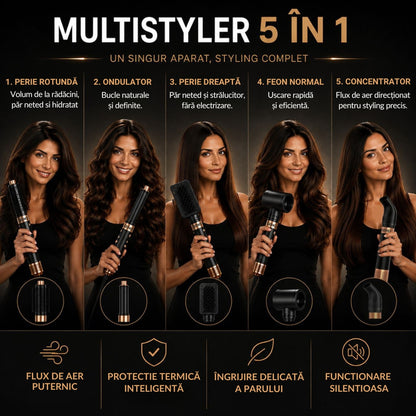 Uscator de par si ondulator 6in1 QENO® DRYVELLE Feon Profesional