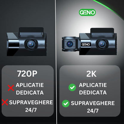 Camera Auto De Bord Tripla GoSafe, 2K Full HD-1440P Resigilat