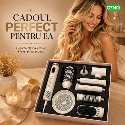 Uscator de par si ondulator 8in1 QENO® DRYMAZING Feon Profesional 1500W