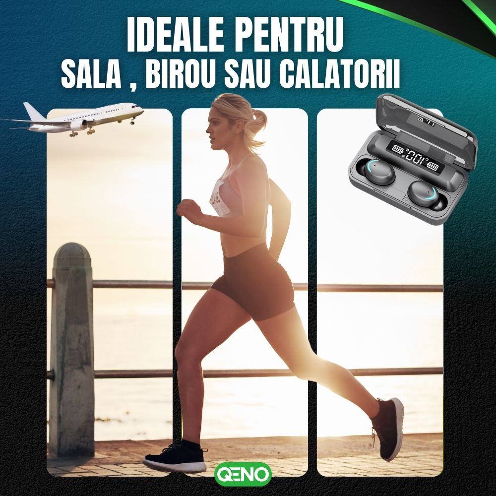 Casti Wireless Bluetooth, Qeno® ProWave F9