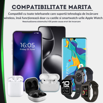 Incarcator Wireless 3in 1  Qeno® RESIGILAT