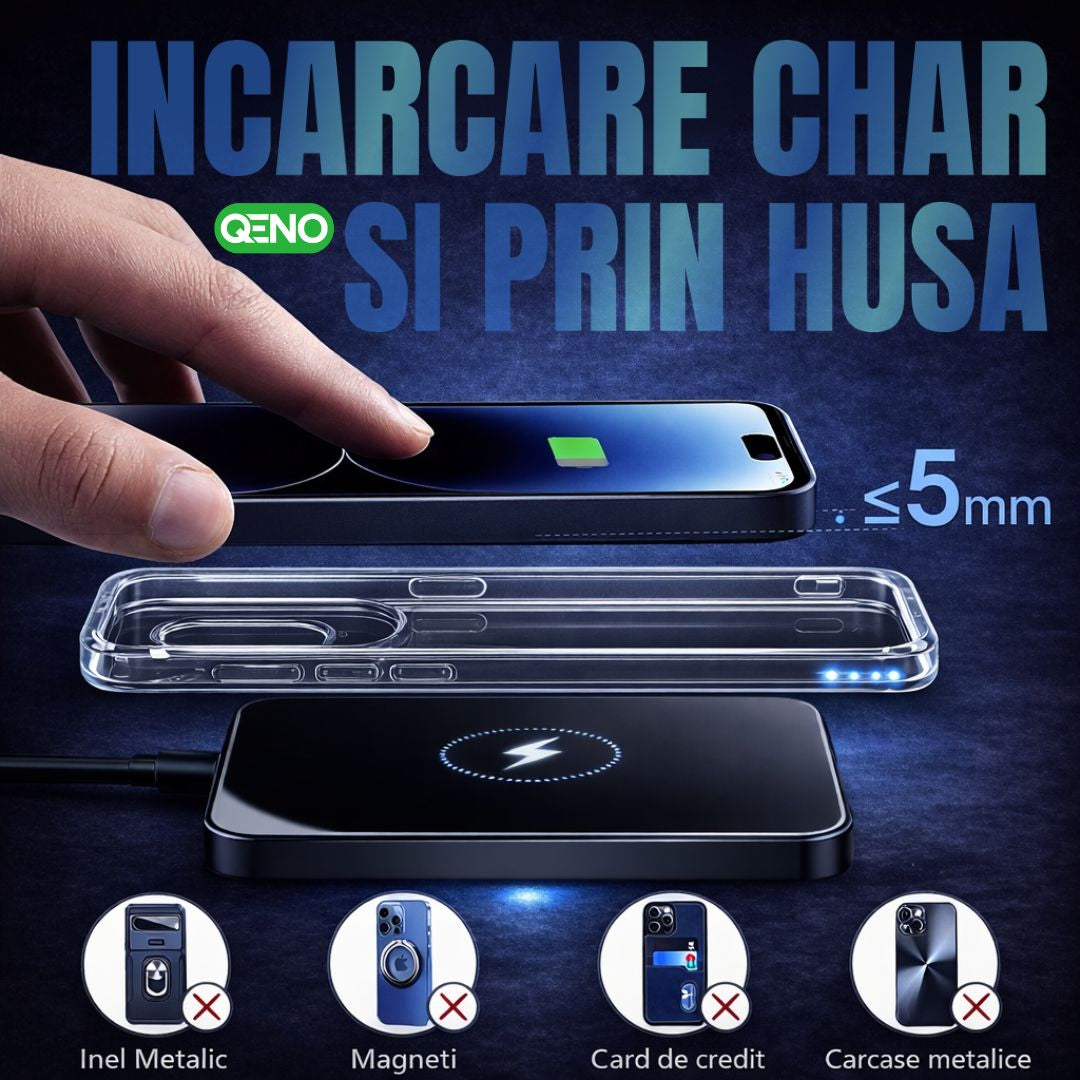 Incarcator Wireless Fast Charger Qeno®