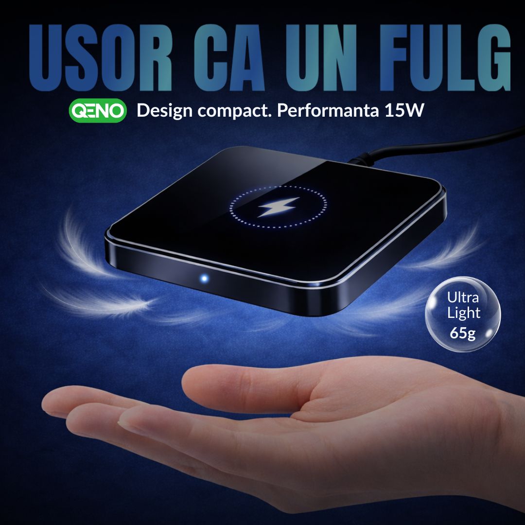 Incarcator Wireless Fast Charger Qeno®