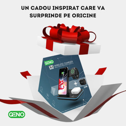 Incarcator Wireless 3in 1  Qeno® RESIGILAT