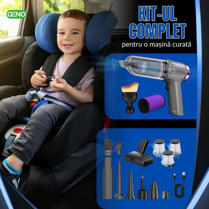 Aspirator Auto Portabil Fara Fir 3in1 Qeno® Resigilat