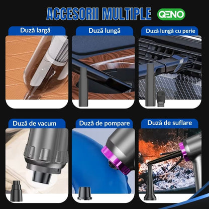 Aspirator Auto Portabil Fara Fir 3in1 Qeno® PureFusion 120W