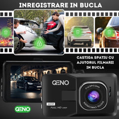 Camera Video De Bord Auto DashCam Qeno® FULL-HD 1080P — poza 3