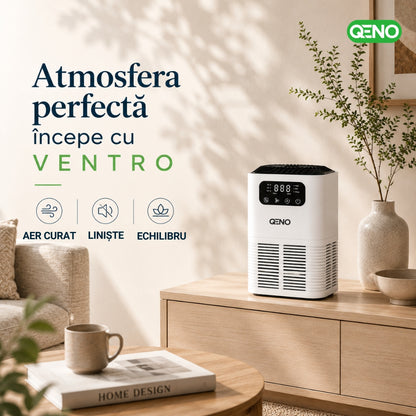 Purificator de aer Smart Filtrare 3in1 QENO® VENTRO