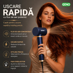 Uscator de par si ondulator 5in1 QENO® DRYZEE Feon Profesional 850W — poza 2