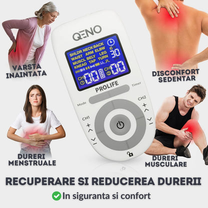 Aparat De Masaj Cu Electrostimulare QENO® Resigilat