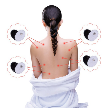 Set 2 Electrozi / Paduri Qeno® Cu Gel, Pentru Aparat Electrostimulare 2.5 x 1.5 Alb