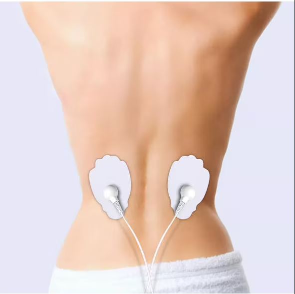 Set 2 Electrozi / Paduri Qeno® Cu Gel, Pentru Aparat Electrostimulare 7,5 x 4,5 Alb