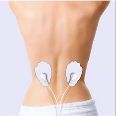 Set 2 Electrozi / Paduri Qeno® Cu Gel, Pentru Aparat Electrostimulare 7,5 x 4,5 Alb — poza 2