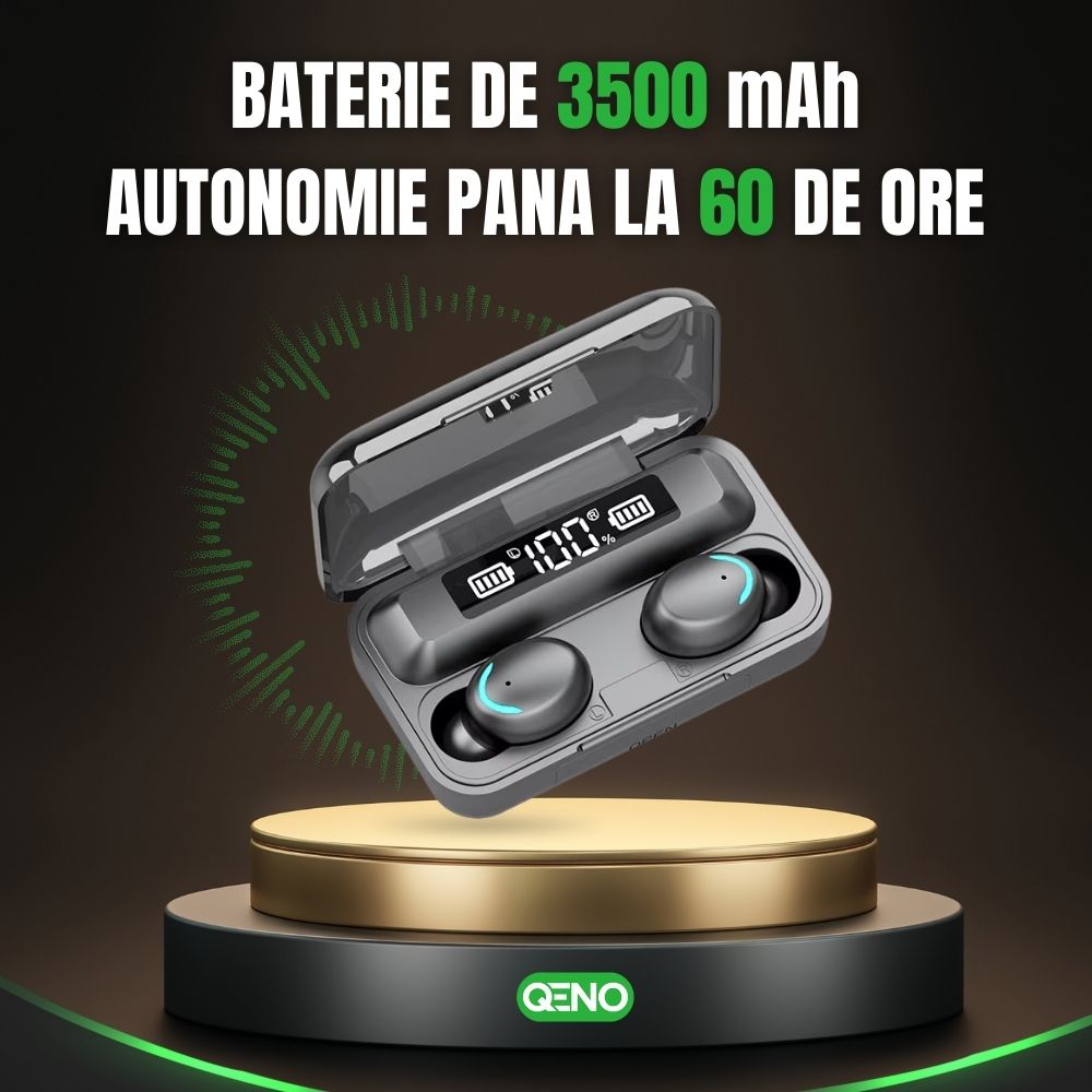 Casti Wireless Bluetooth, Qeno® ProWave F9