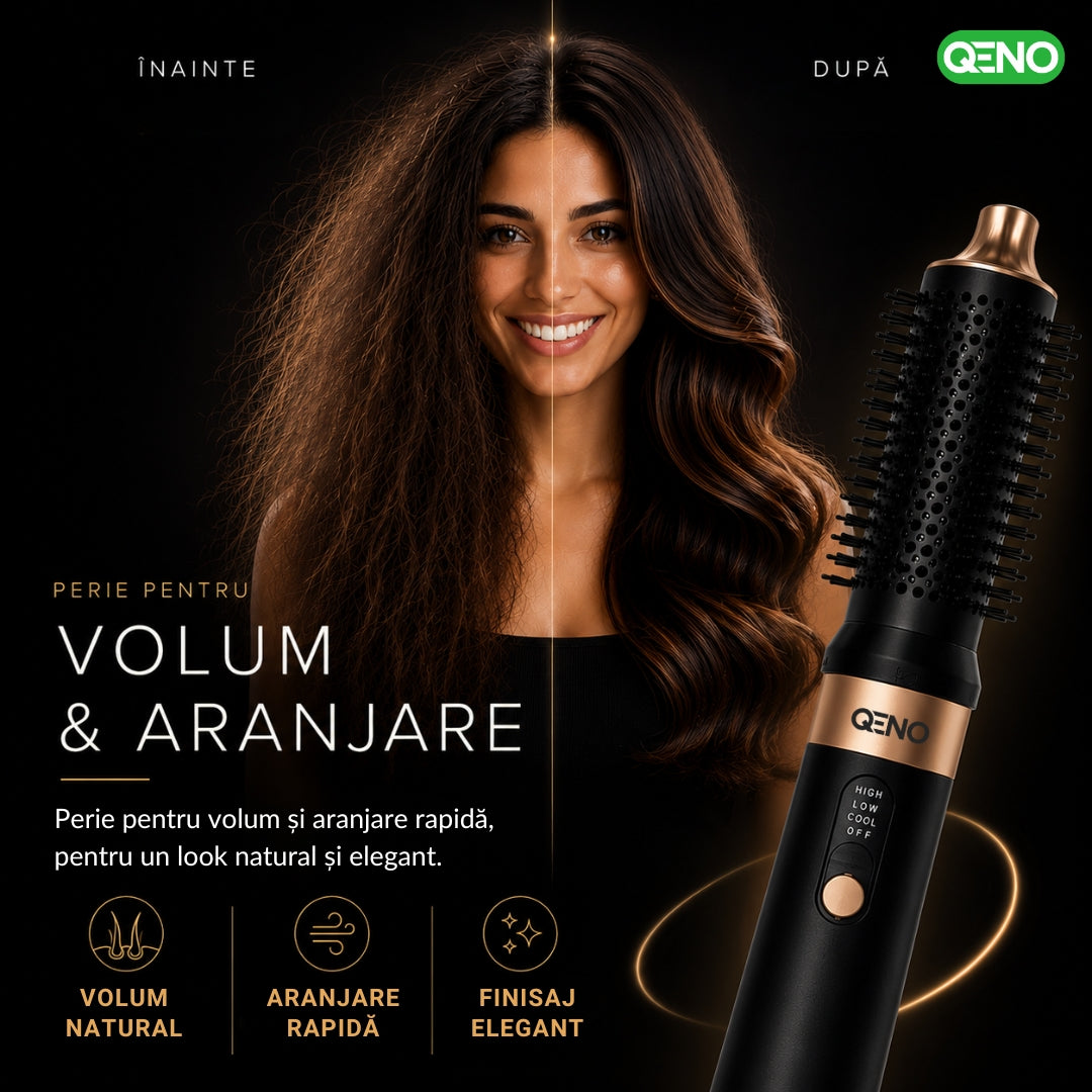 Uscator de par si ondulator 6in1 QENO® DRYVELLE Feon Profesional