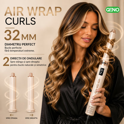 Uscator de par si ondulator 8in1 QENO® DRYMAZING Feon Profesional 1500W