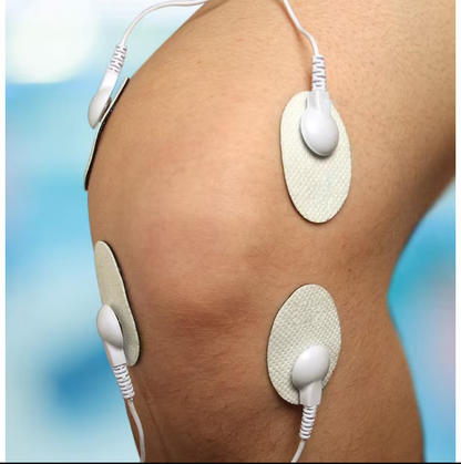 Set 2 Electrozi / Paduri Qeno® Cu Gel, Pentru Aparat Electrostimulare 2.5 x 1.5 Alb