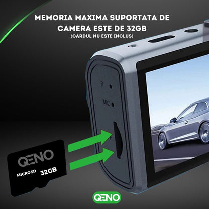 Camera Video De Bord Auto DashCam Qeno® FULL-HD 1080P