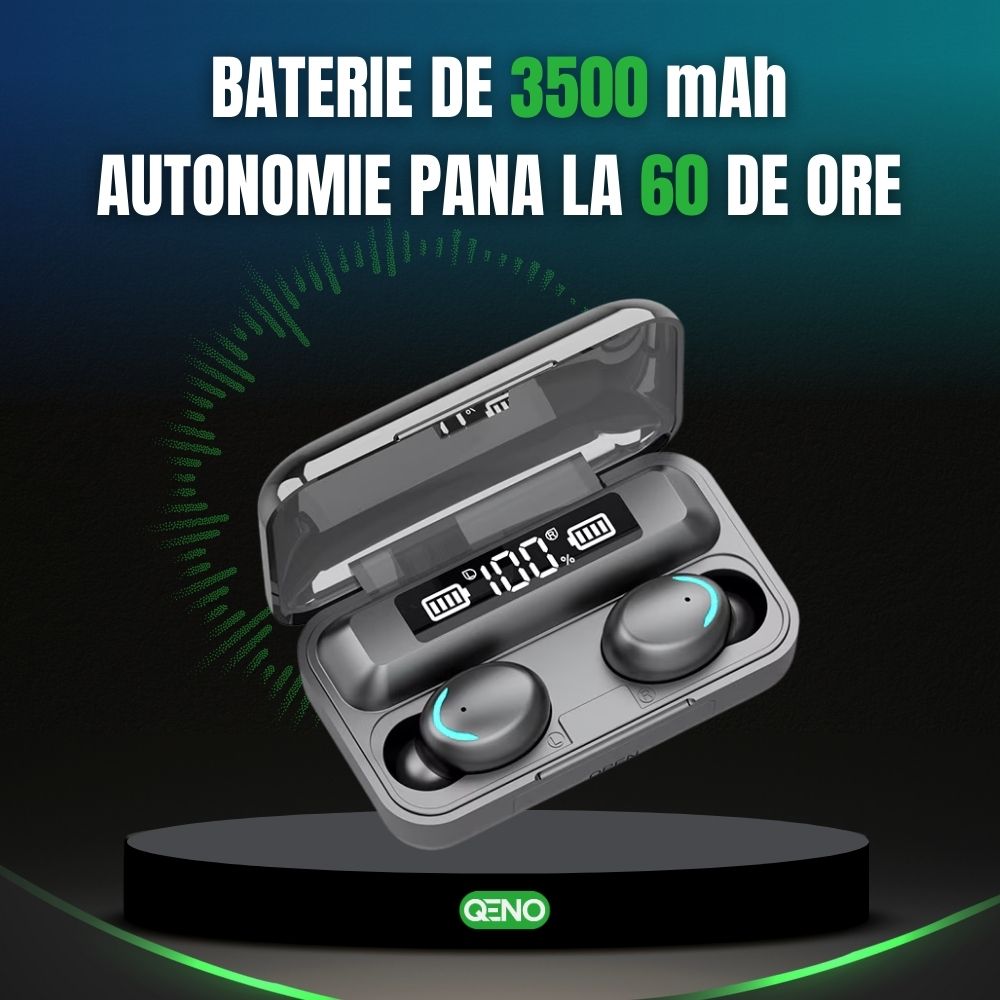 Casti Wireless Bluetooth, Qeno® ProWave F9 — poza 3