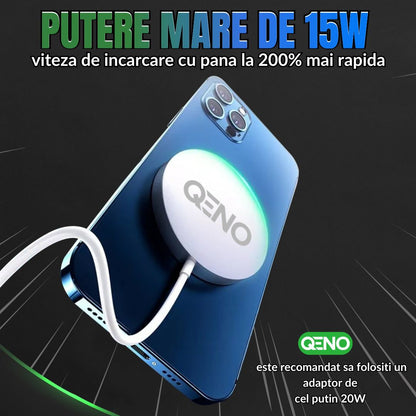 Incarcator Wireless MagSafe Magnetic Qeno® Resigilat