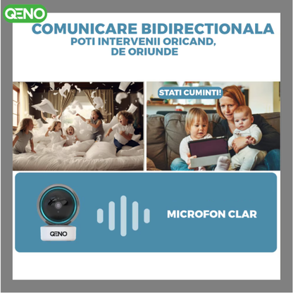 Baby Monitor Qeno® Family, Full HD 360°