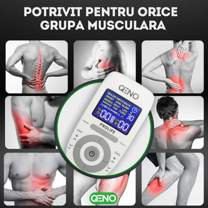 Aparat De Masaj Cu Electrostimulare Pentru Fizioterapie/Electroterapie QENO®