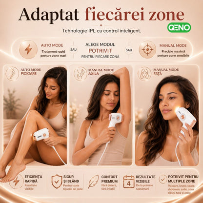 Epilator IPL QENO® EPILOME, 999.900 Impulsuri