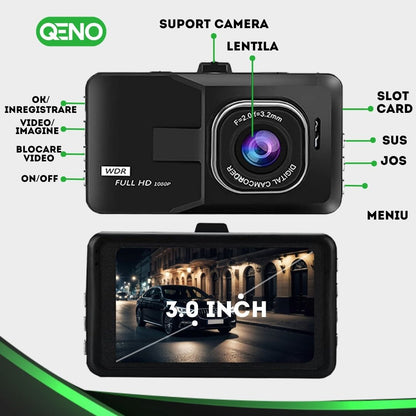 Camera Video De Bord Auto DashCam Qeno® Resigilat