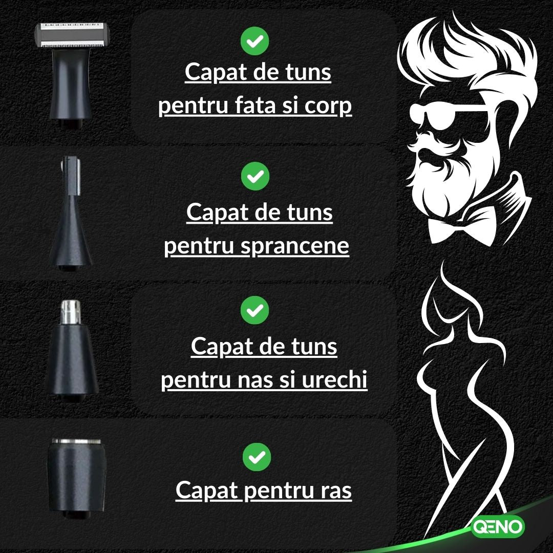 Aparat de tuns si ras 4in1 QENO®
