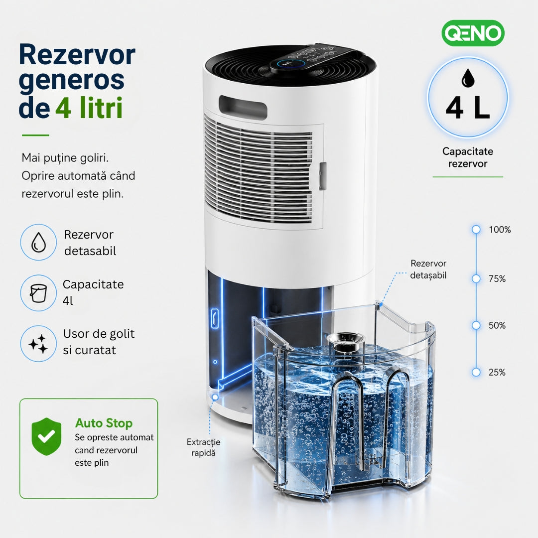Dezumidificator si Purificator QENO® DryDoo Smart 330W
