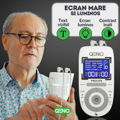 Aparat De Masaj Cu Electrostimulare Pentru Fizioterapie/Electroterapie QENO®