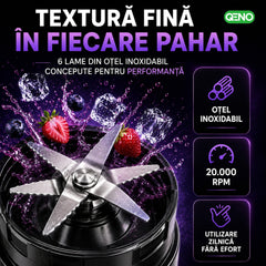 Mini Blender Portabil Electric, QENO® BlendyMAX, 360W — poza 9