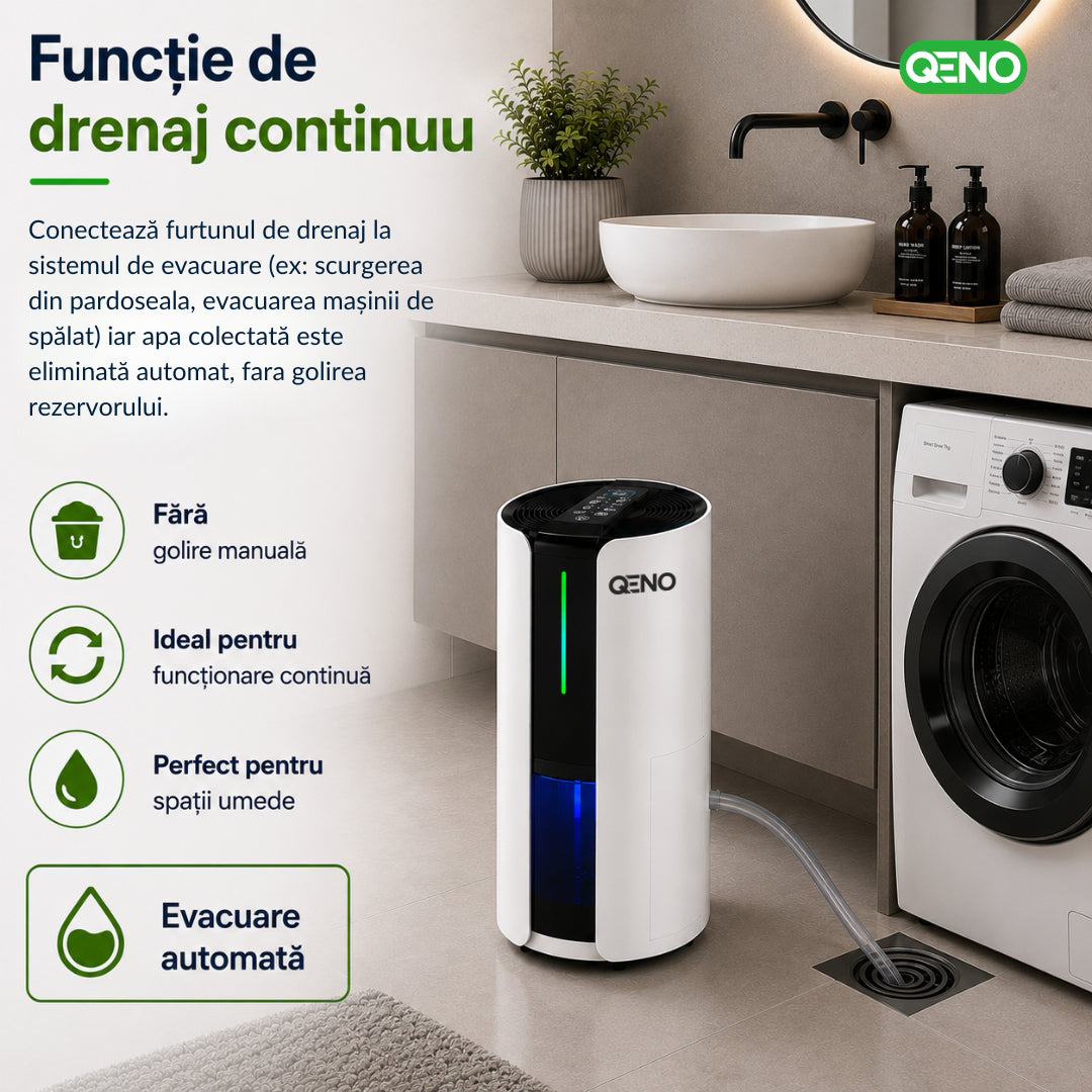 Dezumidificator si Purificator QENO® DryDoo Smart 330W
