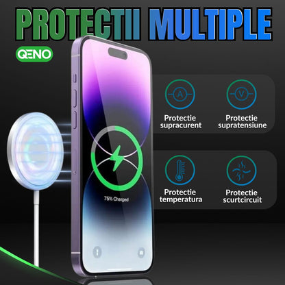 Incarcator Wireless MagSafe Magnetic Qeno® Resigilat