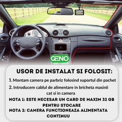 Camera Video De Bord Auto DashCam Qeno® FULL-HD 1080P — poza 9