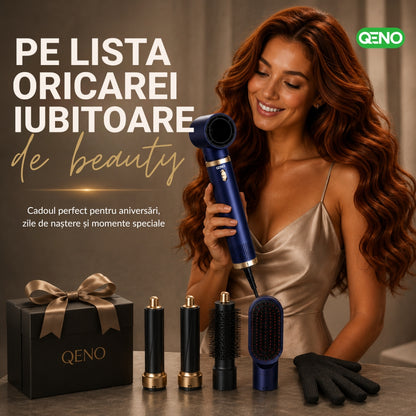 Uscator de par si ondulator 5in1 QENO® DRYZEE Feon Profesional 850W