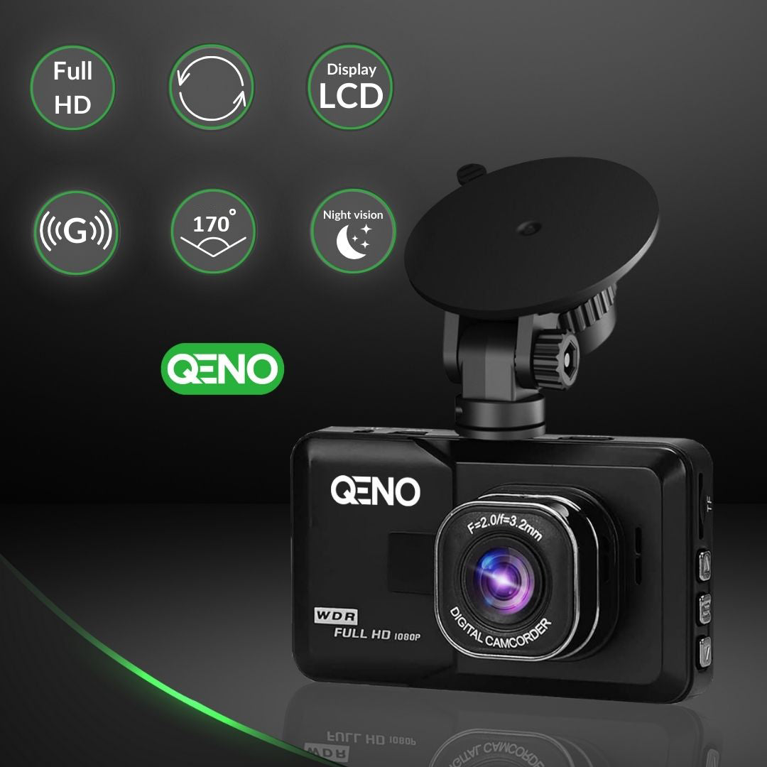 Camera Video De Bord Auto DashCam Qeno® FULL-HD 1080P — poza 10