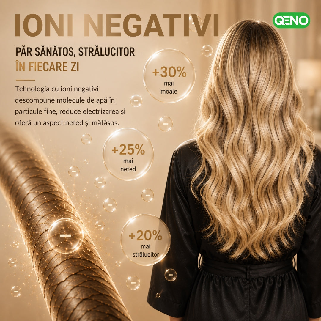 Uscator de par si ondulator 8in1 QENO® DRYMAZING Feon Profesional 1500W