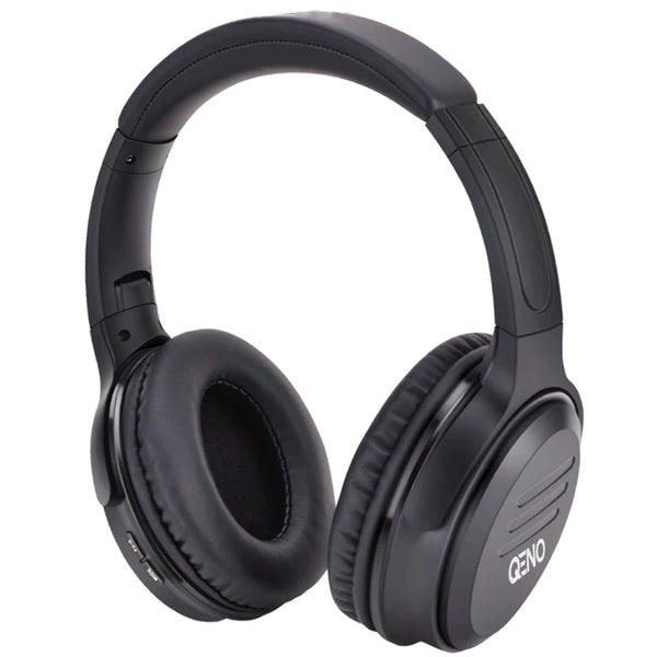 Casti Audio Qeno® Bass Wireless, Bluetooth 5.0, 10 M, Mufa Jack Si USB, 25 h Muzica, Extrabass, Functie De Anulare A Zgomotului